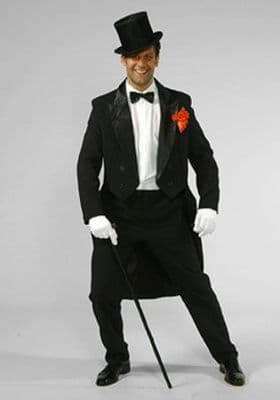 Deluxe  1920'S Mens Cabaret Suit Black
