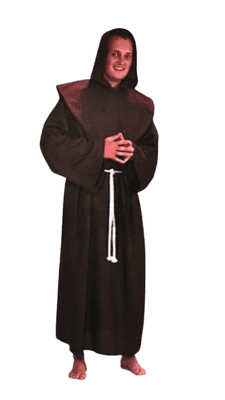 Deluxe 3 Piece Monk Costume