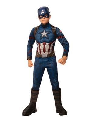 Deluxe Child Captain America Costume  Official Avengers: Endgame Suit