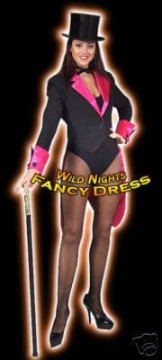 Deluxe Lady Ringmaster Jacket Black / Pink