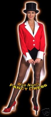 Deluxe Lady Ringmaster Jacket Red / White