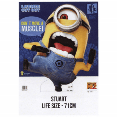 Despicable Me Minion Stuart Cardboard Cutout