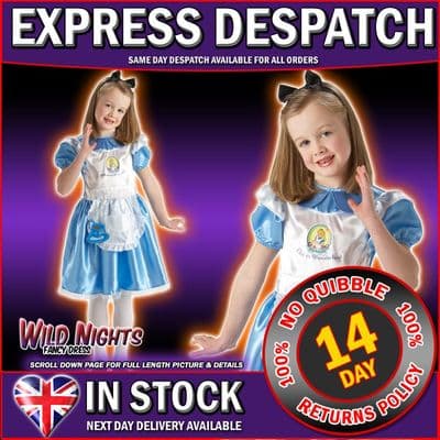 Disney Girls Deluxe Alice In Wonderland Costume