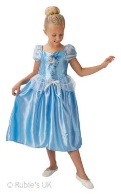 Disney Girls Fairytale Cinderella Costume Princess Fancy Dress Outfit
