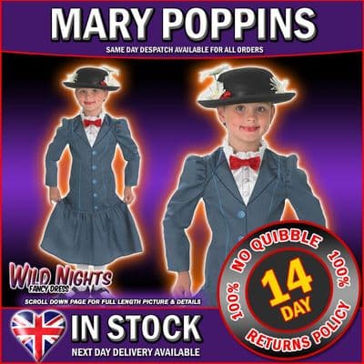 Disney Girls Mary Poppins Costume