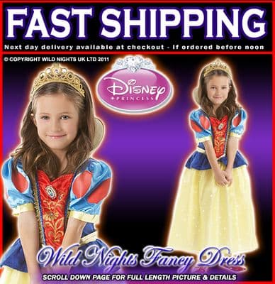 Disney Princess Sparkle Snow White Age 7-8 Years