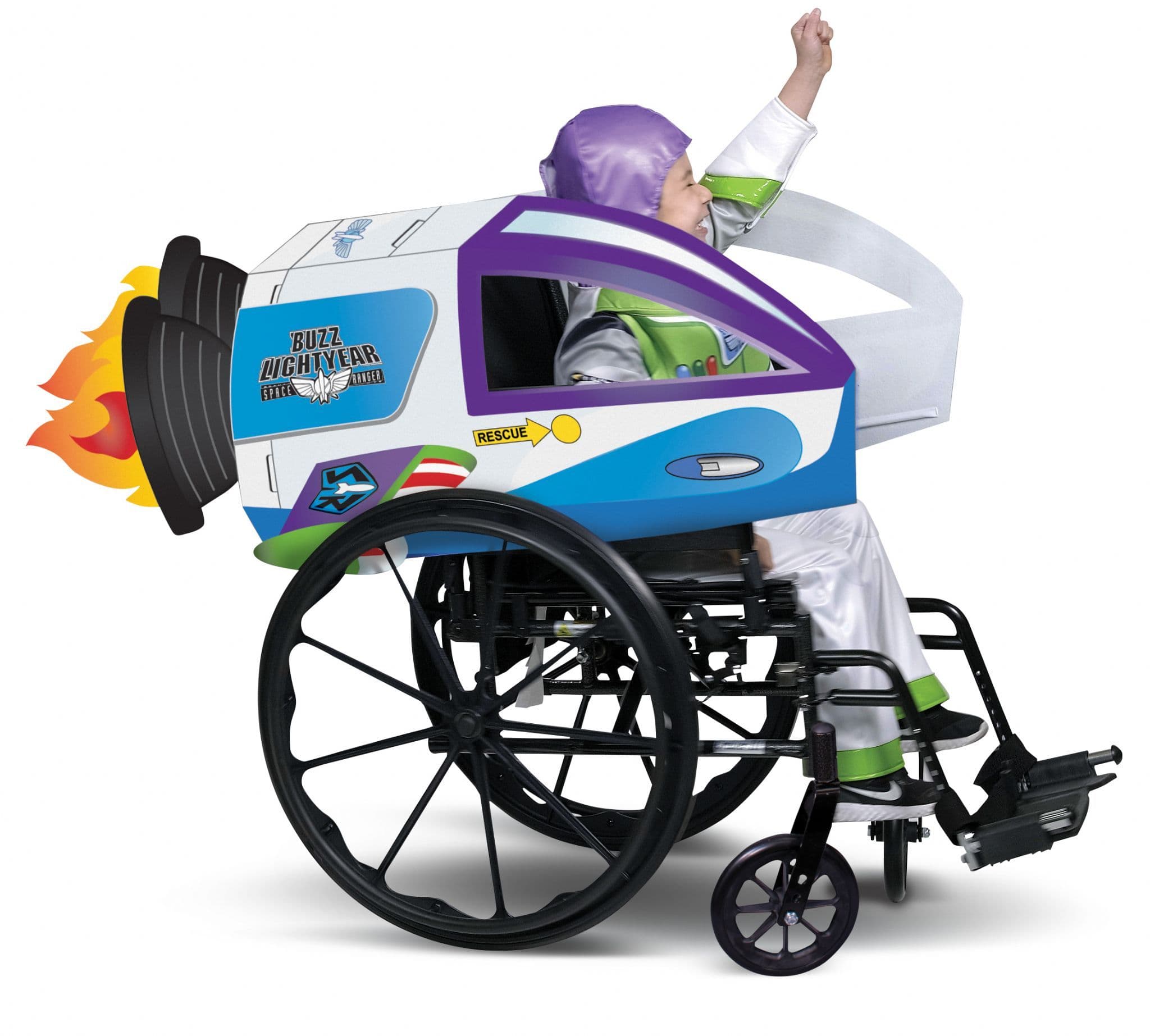 Buzz Lightyear Spaceship Adaptive Wheelchair Cover main image 1