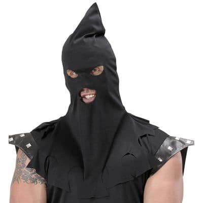 Executioners Hood Adult  Medieval Black Hood Fancy Dress Costume Accessory