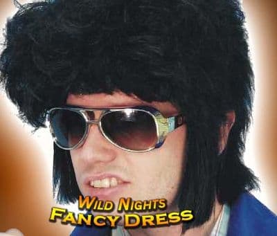 FANCY DRESS ACCESSORIES # ELVIS GLASSES SILVER