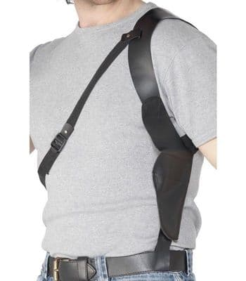 FANCY DRESS ACCESSORIES Faux Leather Gun Holster Black