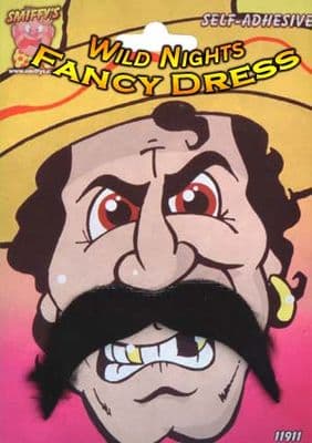 FANCY DRESS ACCESSORIES # MEXICAN MAN TASH BLACK