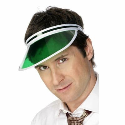 FANCY DRESS ACCESSORIES # POKER VISOR GREEN