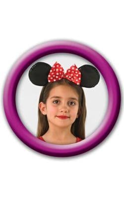 Fancy Dress Accessory - Disney Minnie Mouse Deluxe Ears (Red)