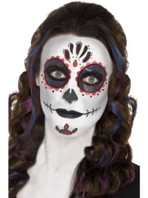 FANCY DRESS ACCESSORY # HALLOWEEN DAY OF THE DEAD MAKE UP KIT