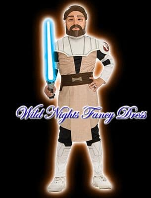 FANCY DRESS ~ BOYS CLONE STAR WARS OBI WAN KENOBE SMALL AGE 3-4 YEARS