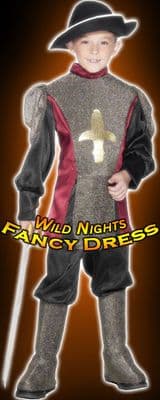 FANCY DRESS COSTUME # BOYS CRUSADER COSTUME SMALL age 3-5 years