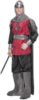 FANCY DRESS COSTUME # DELUXE MEDIEVAL KNIGHT MED/LG