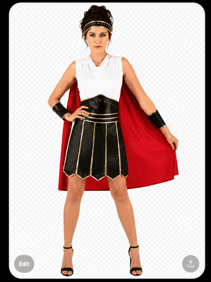 Fancy Dress Fun Roman Gladiator Woman