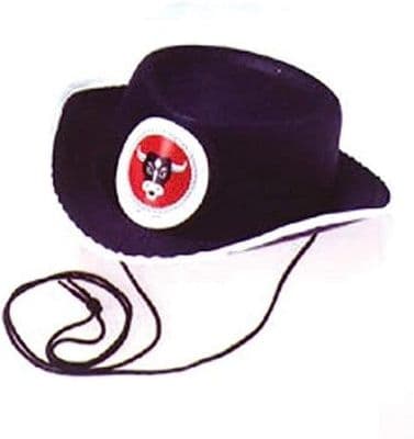 FANCY DRESS HAT CHILDS BLACK COWBOY HAT