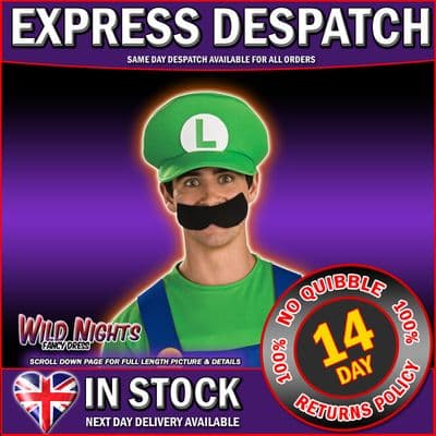 FANCY DRESS HAT ~ DELUXE LUIGI HAT