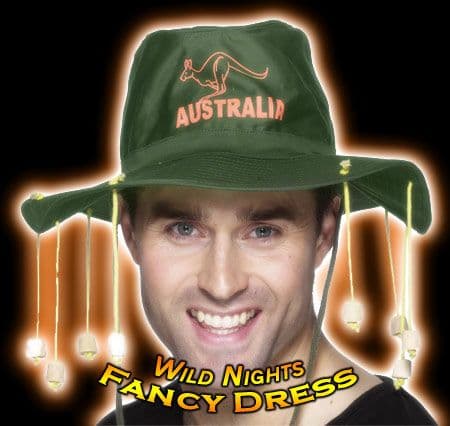 FANCY DRESS HAT # G'DAY SPORT AUSTRALIAN HAT / CORKS