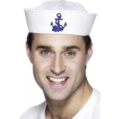 FANCY DRESS HAT # US SAILOR BOY DOUGHNUT HAT / ANCHOR