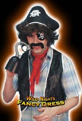 FANCY DRESS KIT # PIRATE WIG/SCARF/ EYEPATCH/HAT/TASH