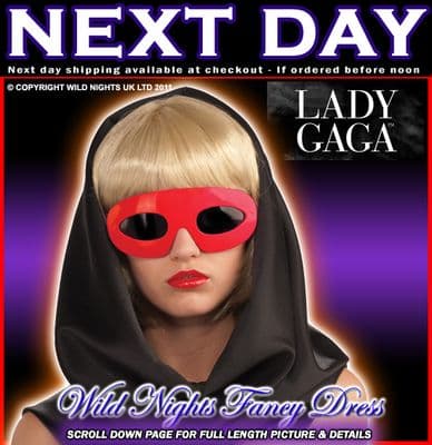 FANCY DRESS ~ OFFICIAL LADY GAGA RED GLASSES