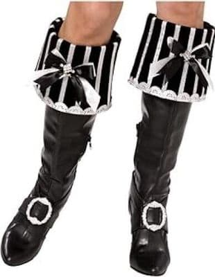 Fancy Dress Pirate Boot Cuffs Wide Fit