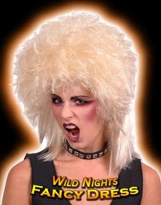 FANCY DRESS WIG # 80's ROCKER STYLE BLONDE