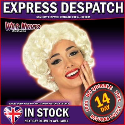 FANCY DRESS WIG LADIES BLONDE BOMBSHELL WIG