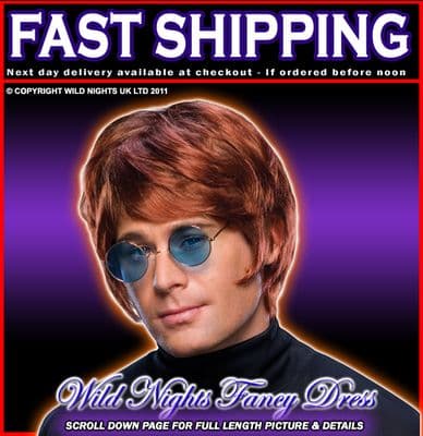 FANCY DRESS WIG ~ MENS POP STAR WIG BROWN