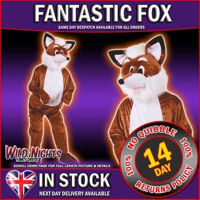 Fantastic Fox Adult Animal Mr Mascot Costumes Zoo Farmyard