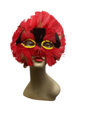 Feathered Assorted Carnival Eyemask  Pack of 6