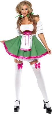 Fever Flirty Frauline Dress with Apron Small 8-10