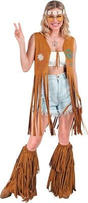 Fringed Boot Covers Brown