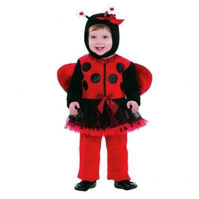 Girls Baby Bitty Bug Lady Bird Fancy Dress Costume 12-18 MONTHS