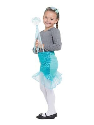 Girls Blue Mermaid Tutu Accessory Kit