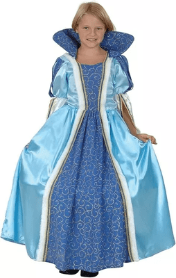 Girls Blue Princess Costume Medium