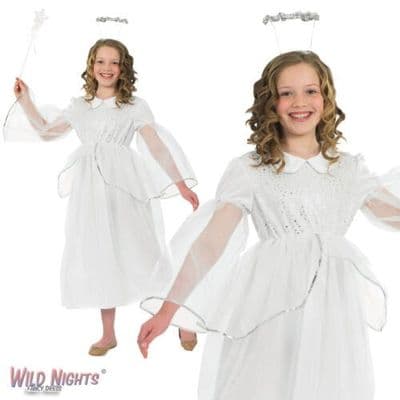 Girls Christmas Angelic Angel Nativity Costume