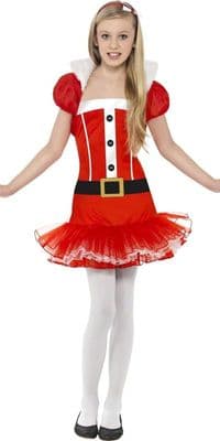 Girls Christmas Little Miss Santa Costume