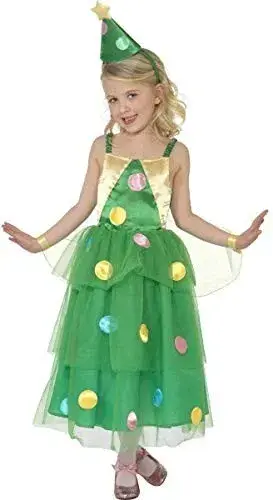 Girls Christmas Tree Fairy Costume Girls Christmas Tree Fairy Costume