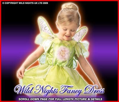 GIRLS~ DELUXE DISNEY FAIRIES TINKERBELL PLATINUM  AGE 5-8