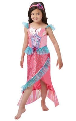 Girls Deluxe Mermaid Princess Costume