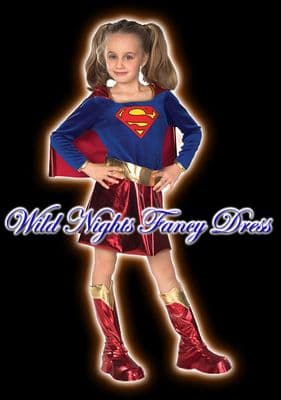Girls Deluxe Supergirl Costume
