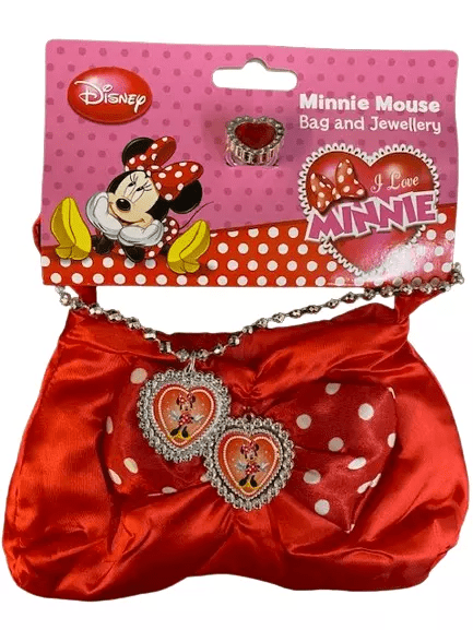 Girls Disney Minnie Mouse Jewellery And Bag Set