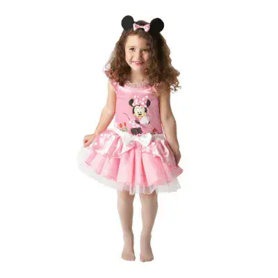 Girls Disney Minnie Mouse Pink Ballerina Costume