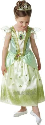 Girls Disney Princess  Glitter Tiana Costume