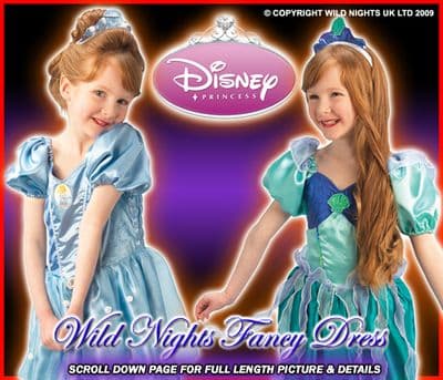Girls Disney Princess Reversible Ariel - Cinderella Costume
