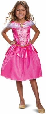 Girls Disney Sleeping Beauty Aurora Deluxe Costume